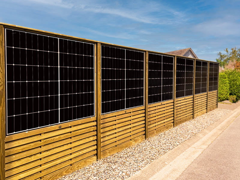 solar fence panel