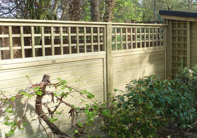 Tongue and Groove with Premier Trellis Topper Panel