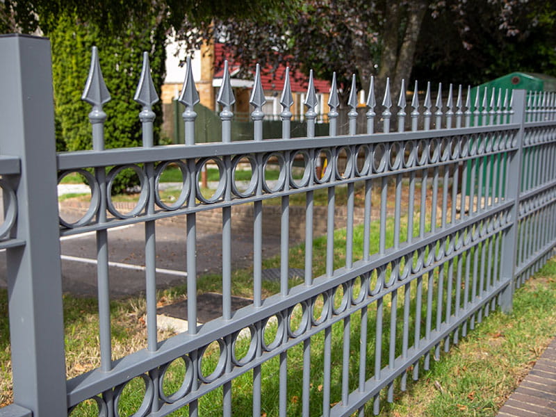 Decorative metal railings
