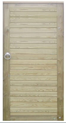 Right Hand Hanging Horizontal Tongue and Groove Garden Gate