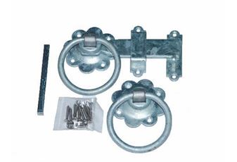 125mm Ring Latch & Handle Galvanised Inc Bolts And Screws