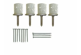 Pack of Jakclips To Attach Panels To Posts (4 Clips and 11 Nails)