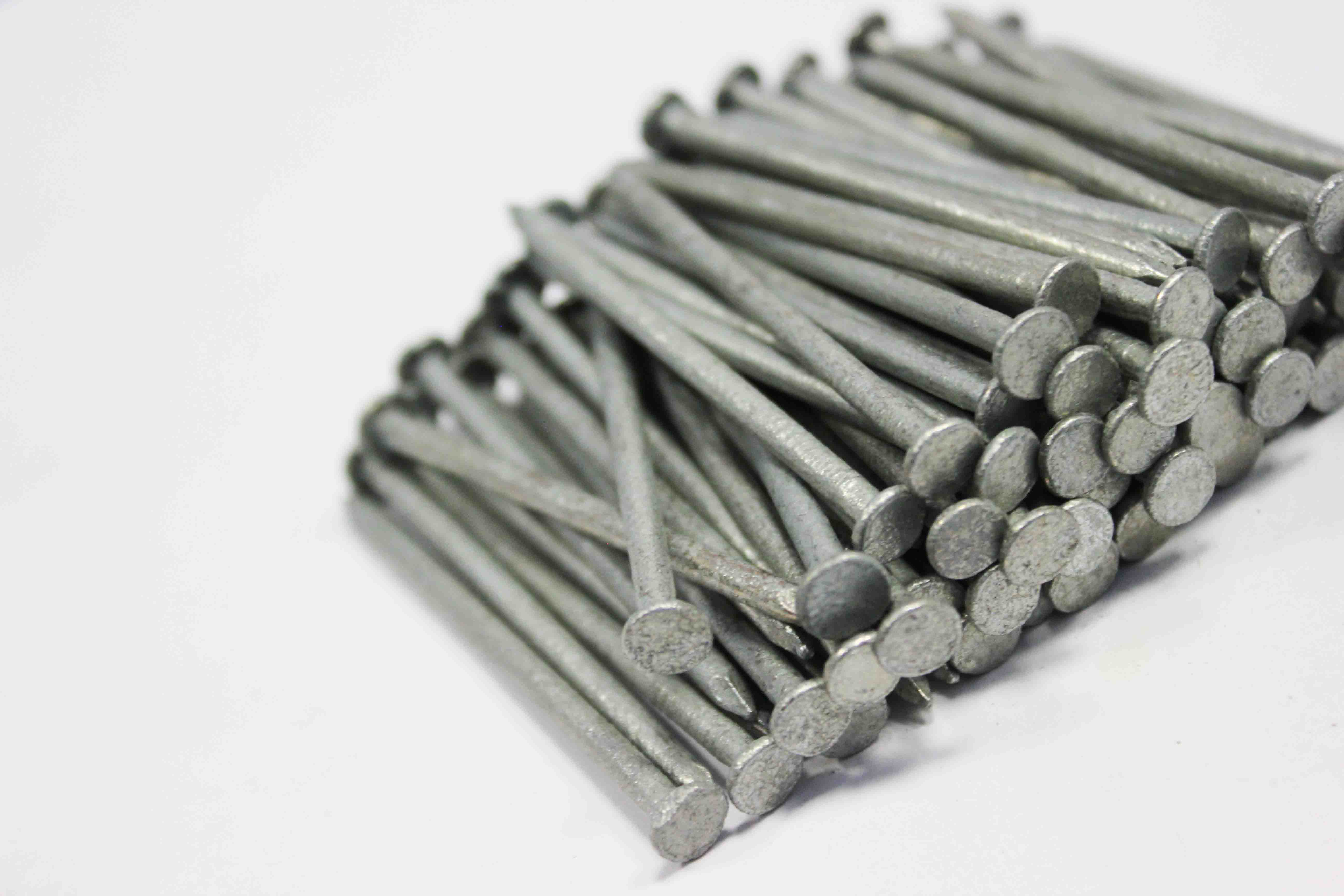 1kg Pack 50mm(2") Nails galvanised Round Wire 2.65mm Gauge Jacksons