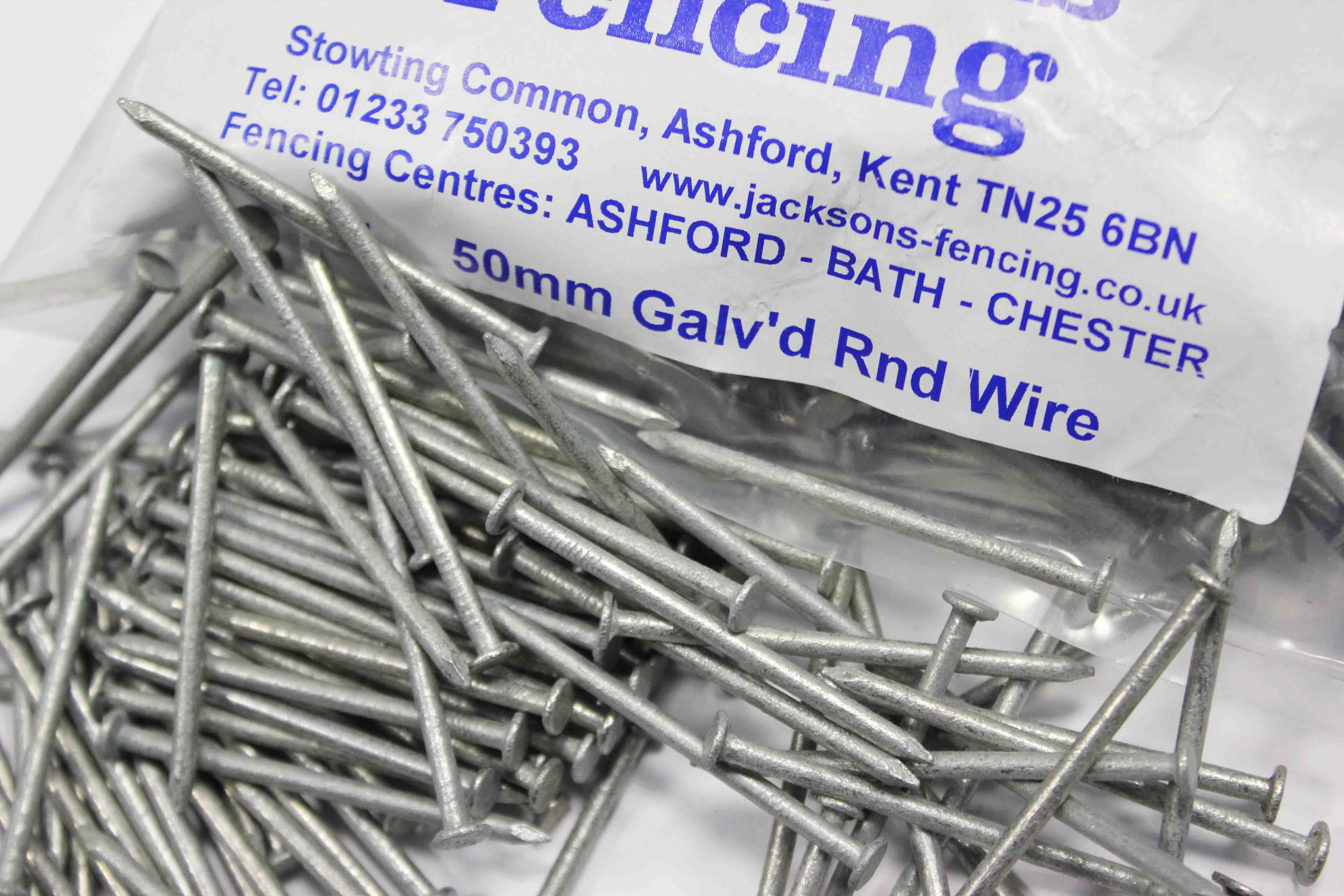25kg Pack 50mm (2") Round Wire Nails Jacksons Fencing