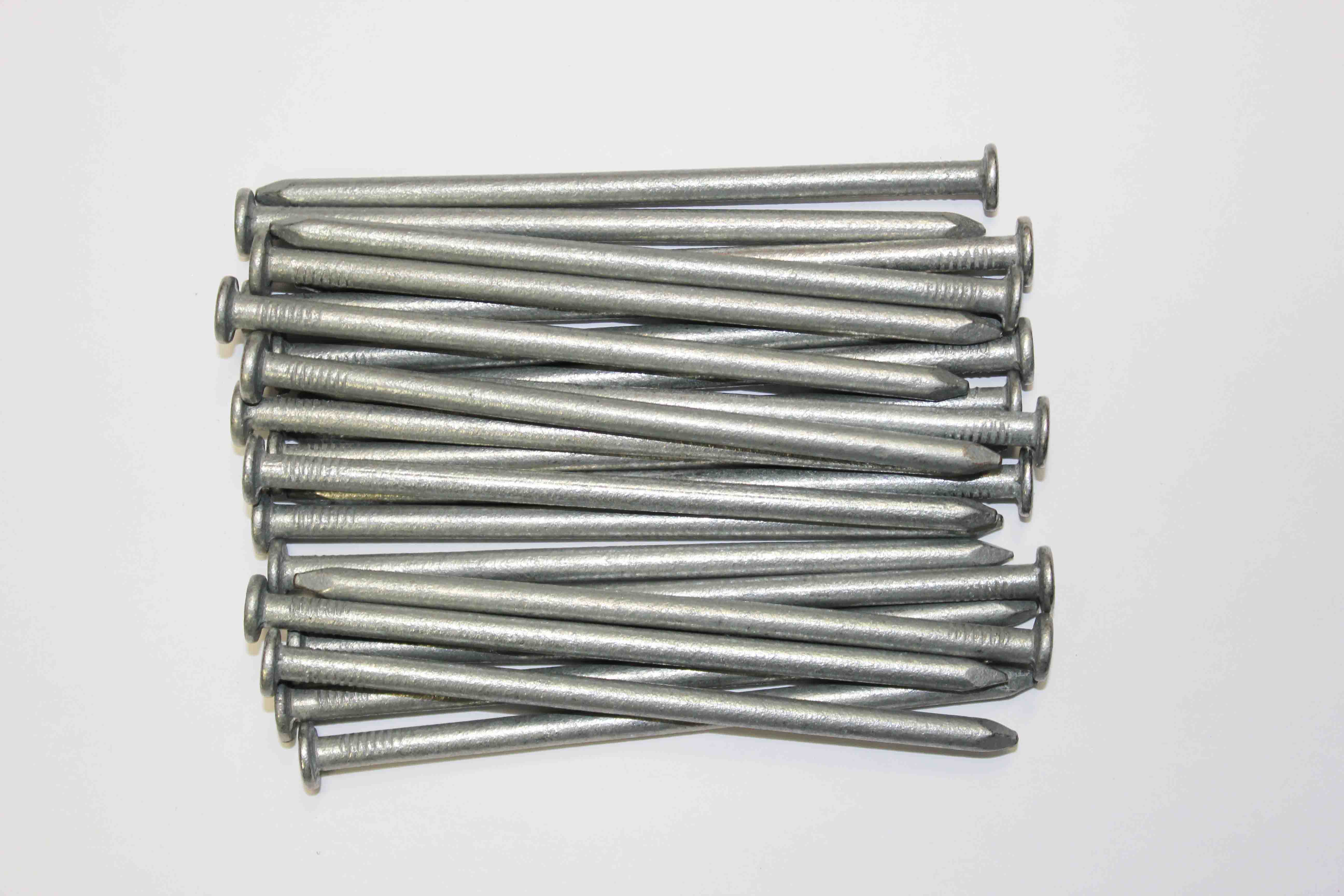 25kg 5 Inch 125mm Galvanised Round Head Wire Nails Fencing Decking Timber 