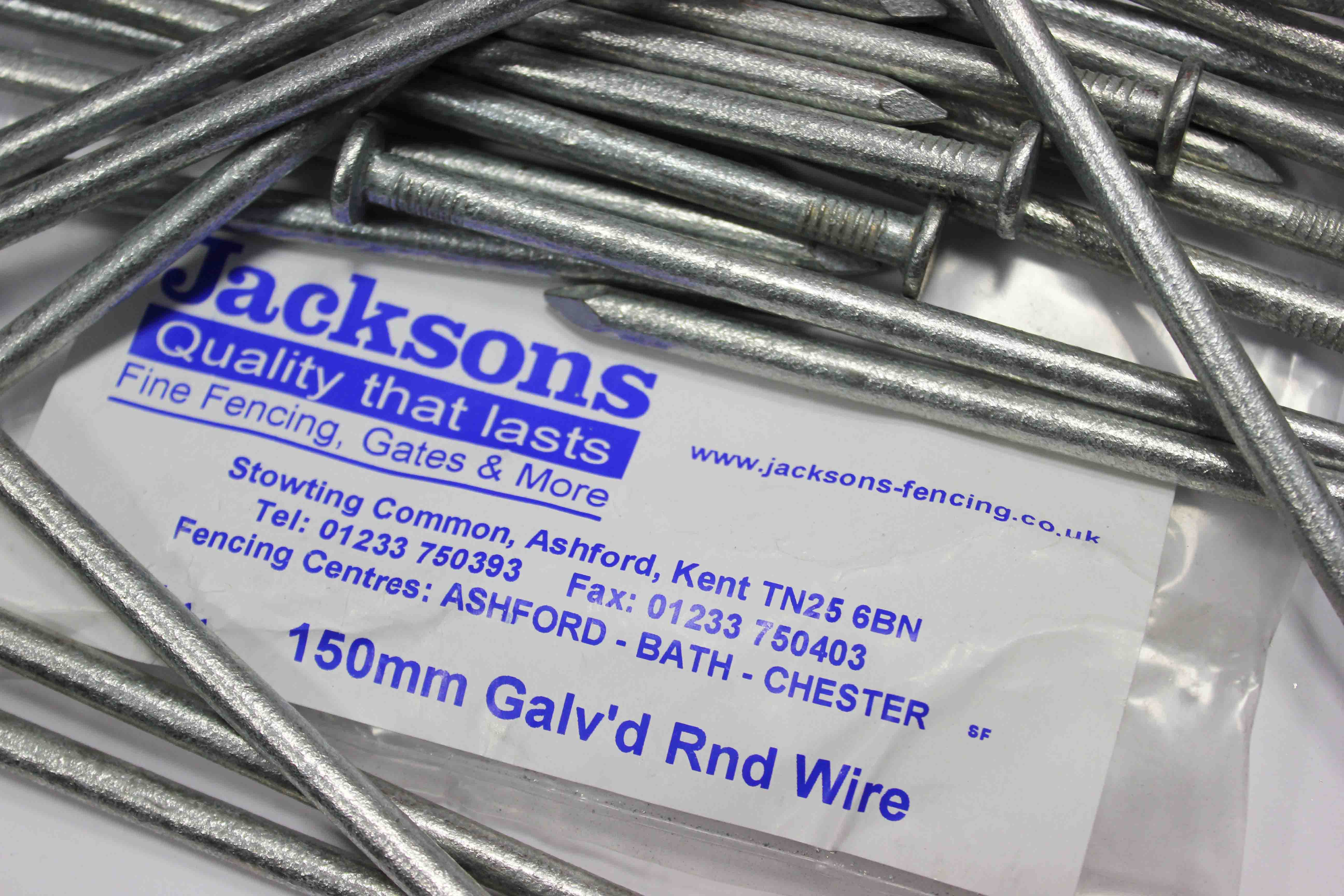 5kg Pack 150mm (6") galvanised Nails Jacksons Fencing