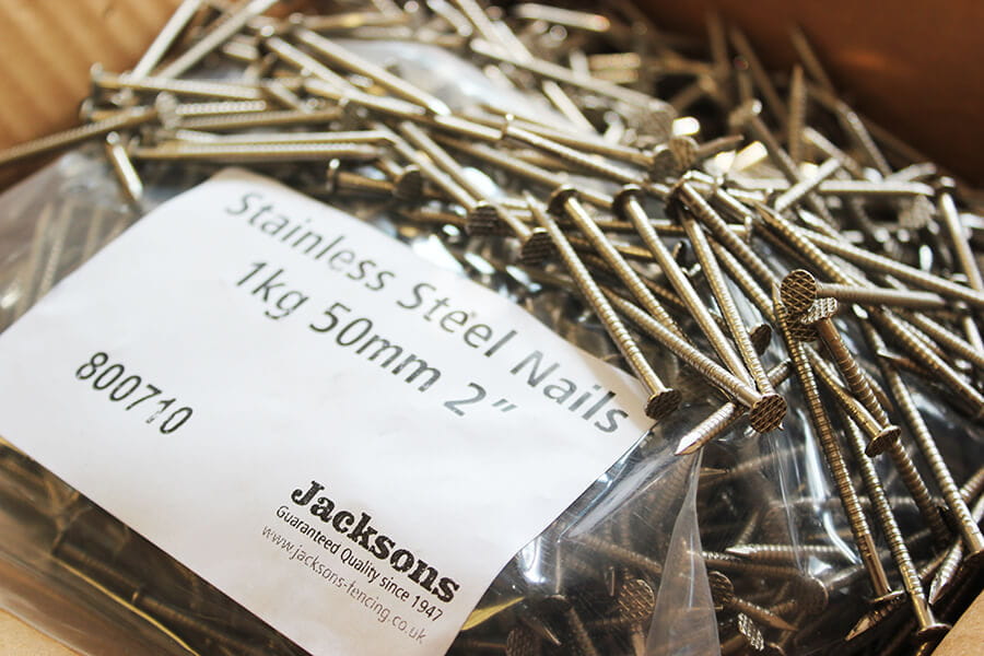 CHOOSE SIZE BRIGHT ANNULAR RINGSHANK RING SHANK NAILS 500G OR 1KG BAGS 