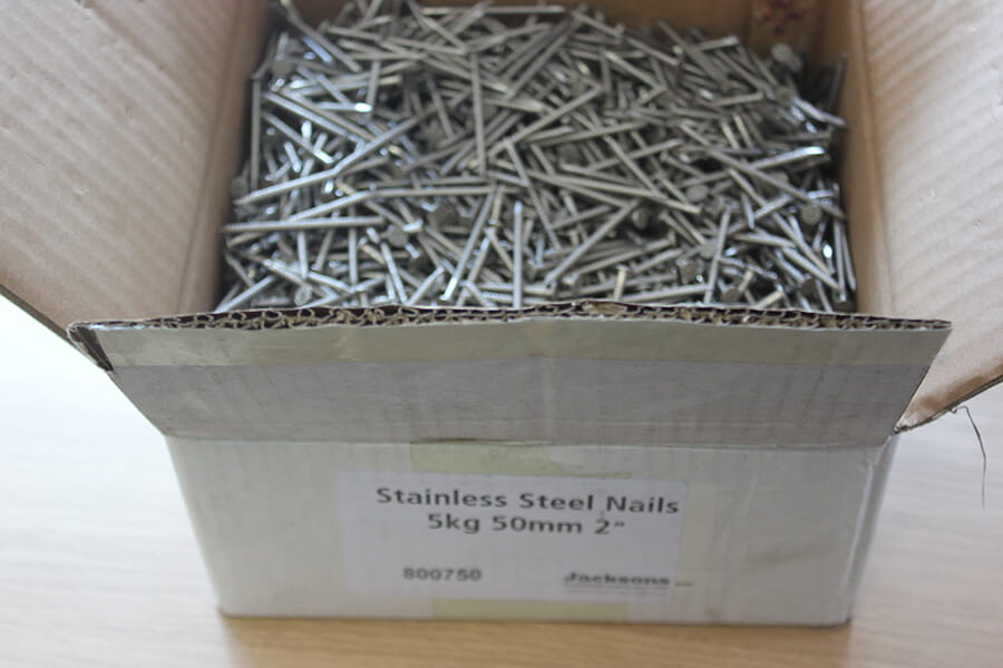 Stainless Steel Nails  50mm   1kg Swansea  Stainless  DG Heath Timber  Products Ltd
