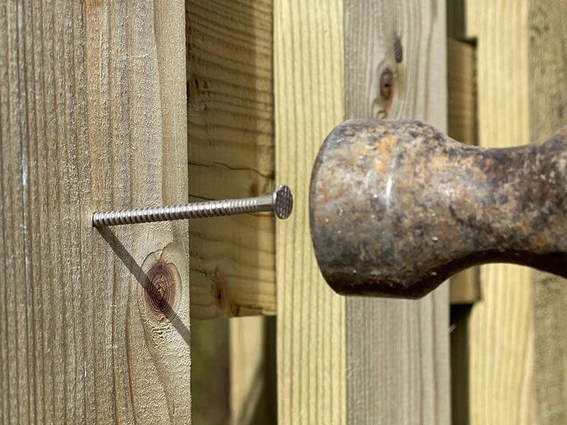 Stainless Steel 1kg Pack 50mm (2") Nails Annular Ring Shank, 2.65mm Gauge Jacksons Fencing