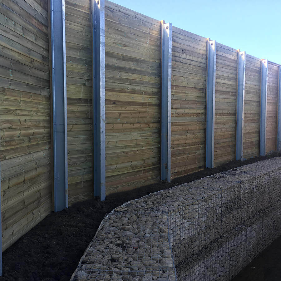 Highway acoustic fencing