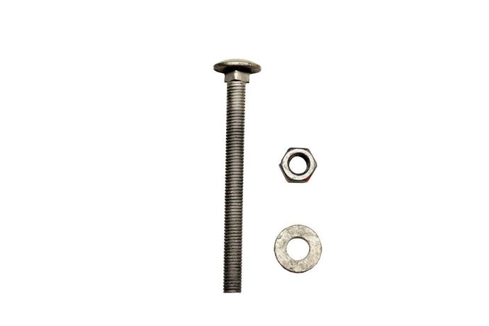 M10 x 110mm screw, washer and bolt fixings