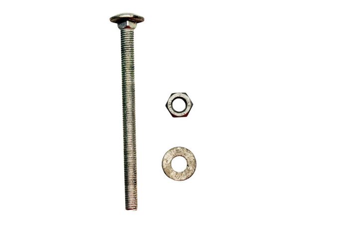 M10 x 130mm screw, washer and bolt fixings