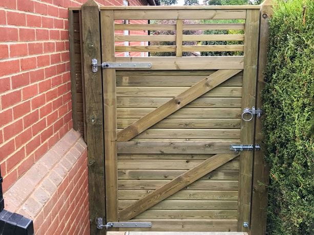 privacy garden gate back