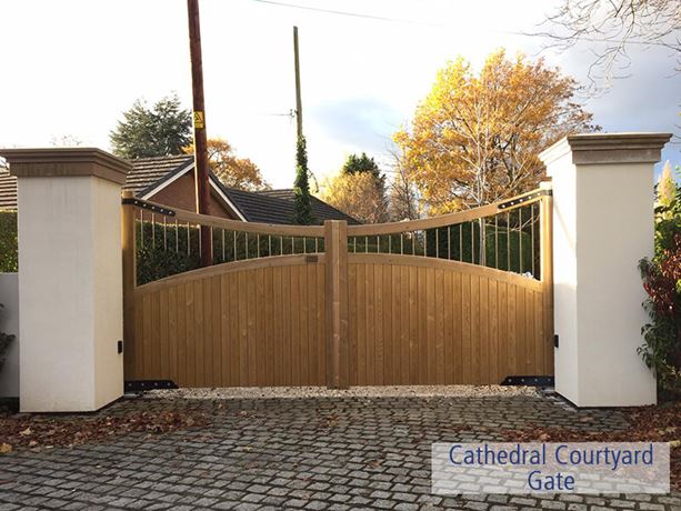 Cathedral courtyard gate
