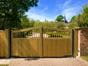 timber driveway gate