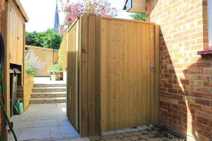 wooden gates
