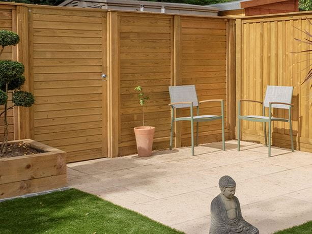 horizontal tongue and groove garden gate