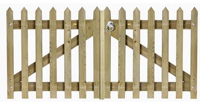 pointed palisade picket gates