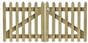 pointed palisade picket gates