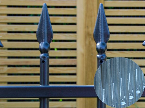 barbican imperial residential railing finial 1 galvanised