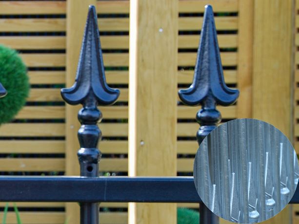 barbican imperial residential railing finials 3 galvanised