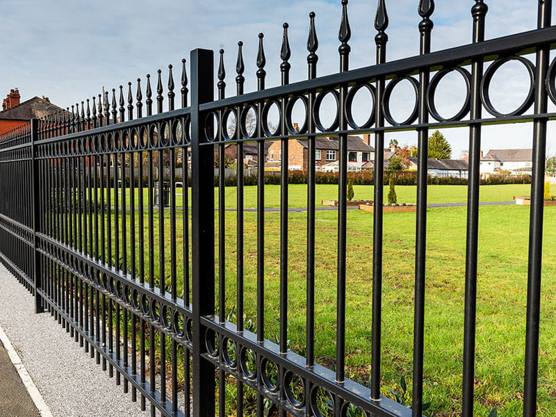 Ornamental railing post with flat top