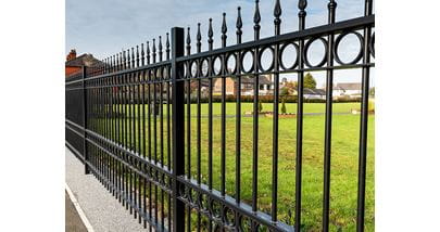 Ornamental railing post with flat top