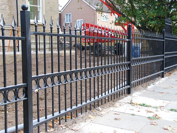 1.2m high ornamental railings