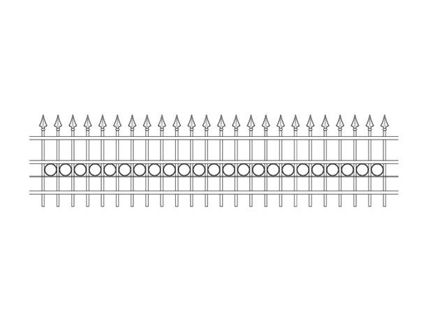 1200mm high standard style ornamental railings