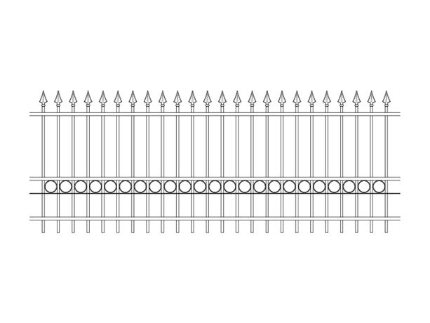 1800mm high metal railings