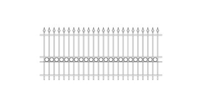 2000mm high ornamental railings