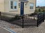 1m high black ornamental railings