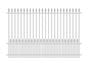 3000mm high style A ornamental railings