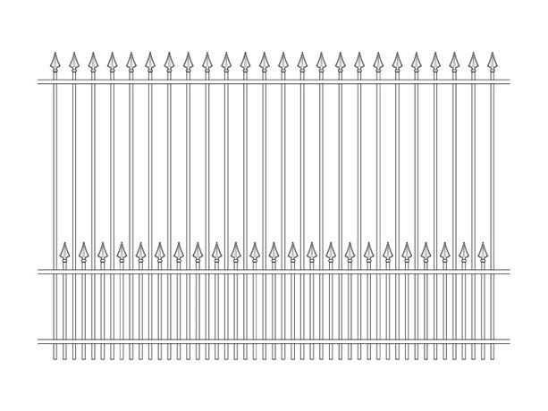 3000mm high style A ornamental railings