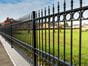 Black ornamental railings 1.5m high