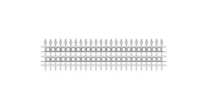 1200mm high style B ornamental railings