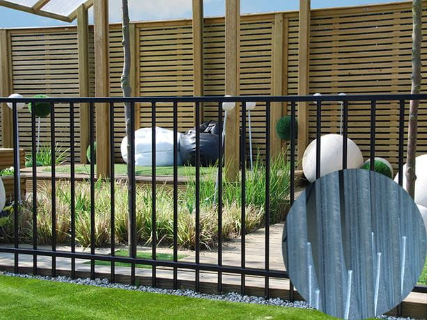 Sentry Residential metal garden railings