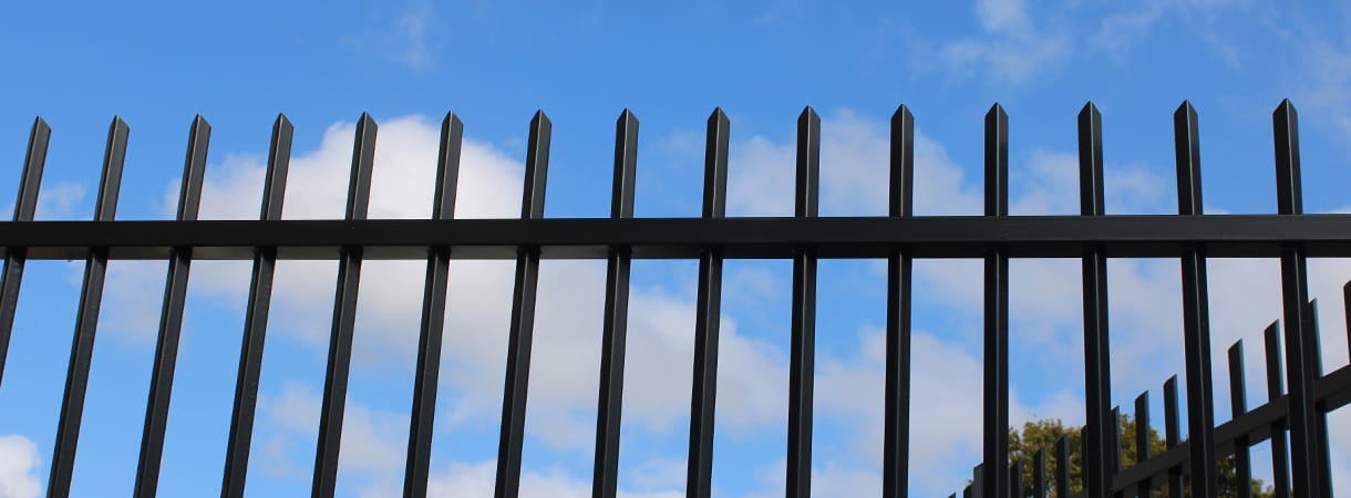 Barbican vertical bar railings