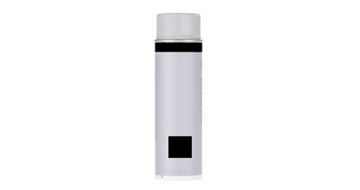 Can of black touch up paint for metal fencing