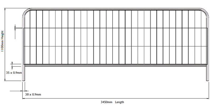 Express mesh barrier drawing