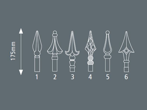 residential-metal-railing-finial-options