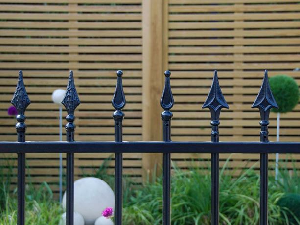 residential metal railings finials