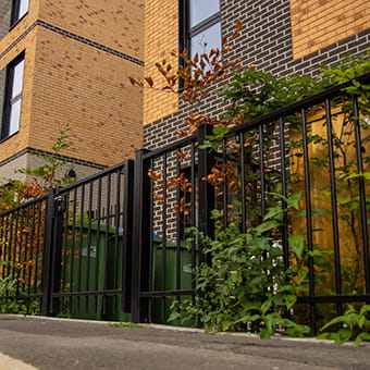 Metal residential railings