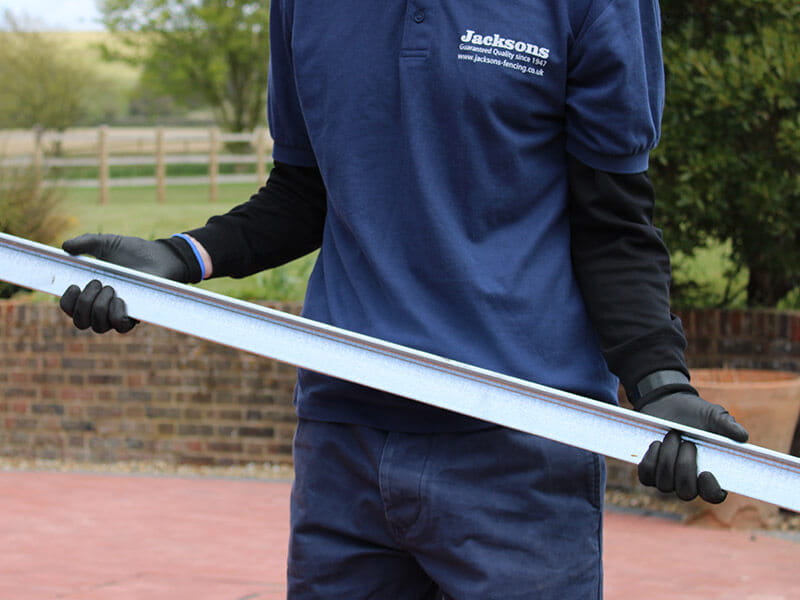 Galvanised metal posts