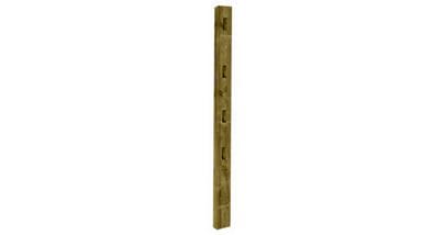 Four Mortice Post and Rail Fence Post