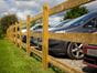 post and rail demarcation fencing