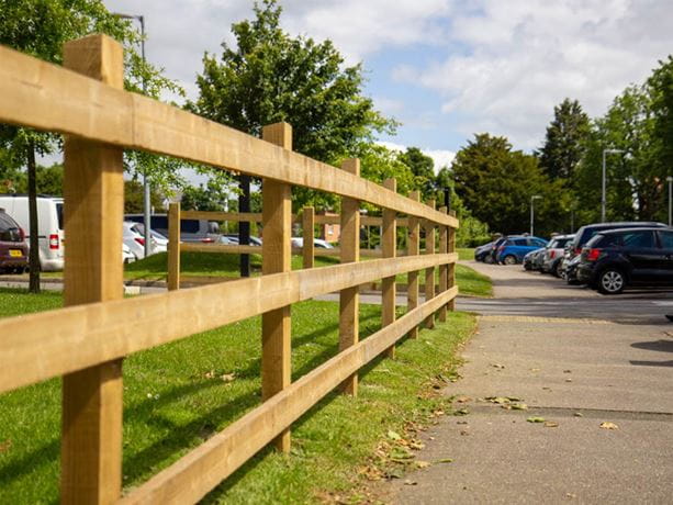 post and rail square post nailed