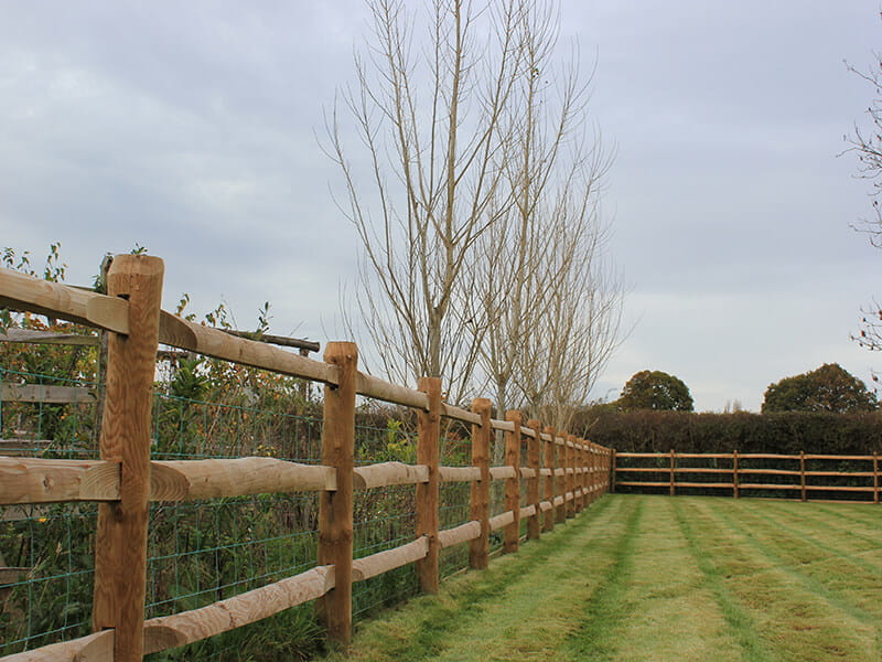 Heavy Post And Rail Fencing Jacksons Fencing