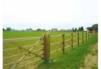 Nailed Square Post And Rail Fencing