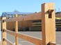 Morticed post and rail fencing